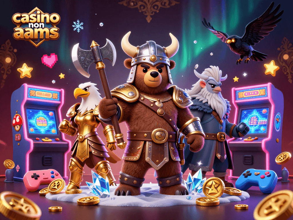 Gioca nei migliori casinò non AAMS con un'illustrazione di giochi entusiasmanti e personaggi epici.