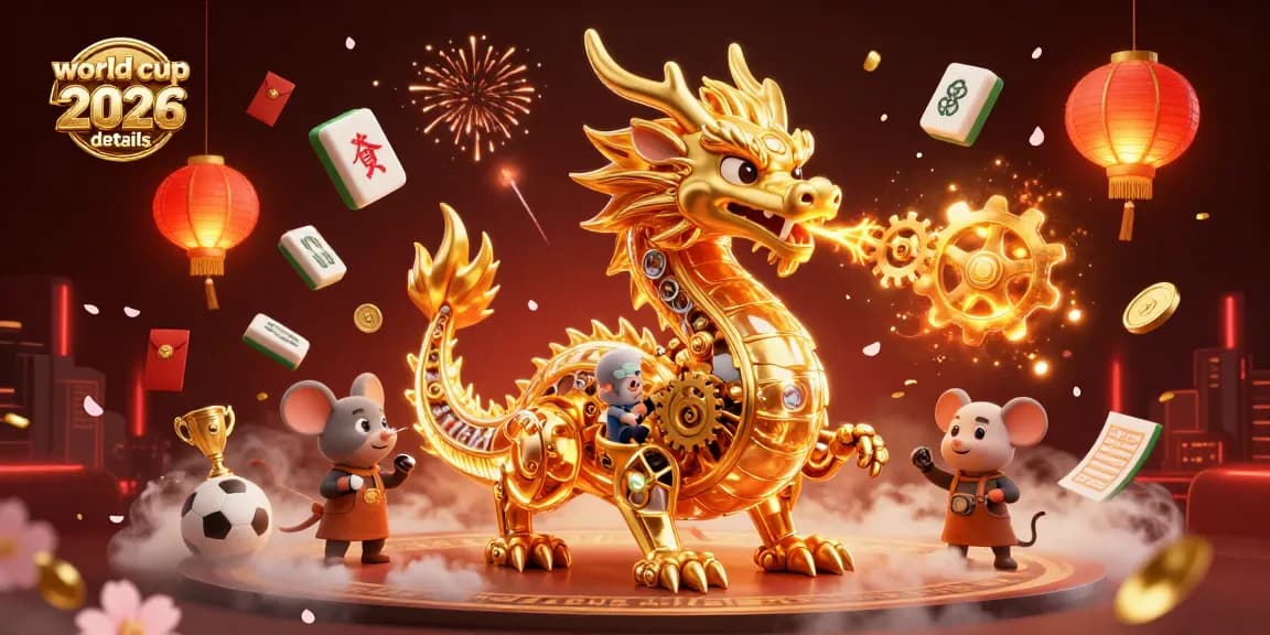 Engage with world cup 2026 details featuring a dragon and sports betting icons for your winning strategy.