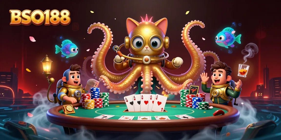 Play poker and win with BSO188 while exploring a mythical ocean theme!