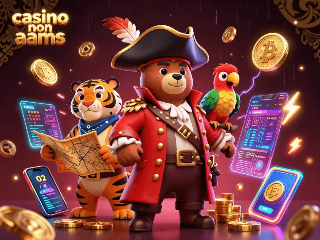 Gioca nei casinò non AAMS con il capitano orso in un'avventura ricca di elementi crypto e casinò.