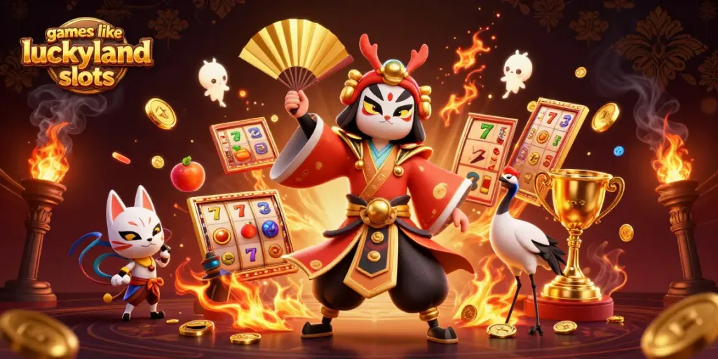 Experience games like luckyland slots with dynamic visuals of slots, jackpots, and vibrant characters.