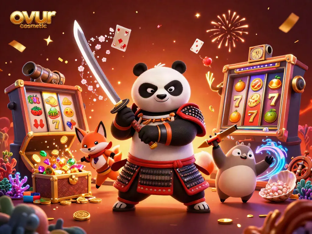Experience high-energy gameplay with ovur cosmetic's vibrant gaming characters in a dynamic casino setting.