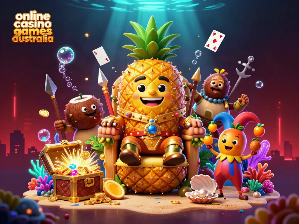 Experience the excitement of online casino games Australia with vibrant 3D characters and dynamic elements.