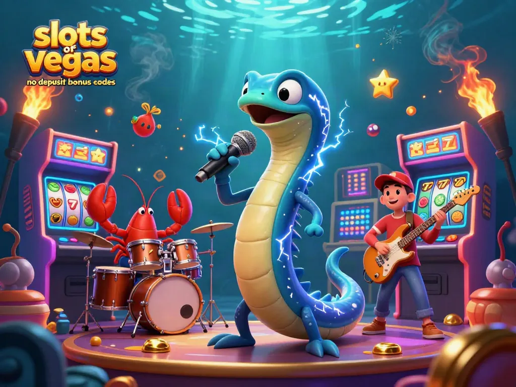 Engage with the vibrant scene of slots of vegas no deposit bonus codes showcasing colorful characters in an underwater casino.