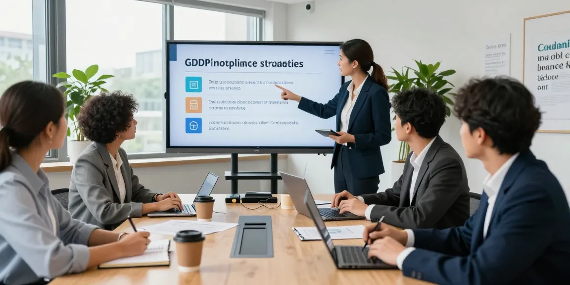 Professionelles Team diskutiert Datenschutzlösungen auf der Startseite der MUNAS Consulting Webseite.