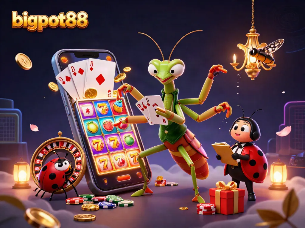 bigpot88 menawarkan momen kasino yang memukau dengan ratusan koin emas terbang saat bermain slot.