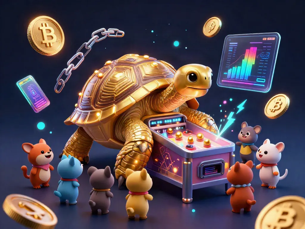 Engage with the uy88 casino experience showcased by a fun 3D illustration of a golden tortoise pinball machine.