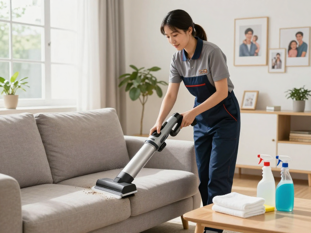 Pranie tapicerki we Wrocławiu z panda-cleaner.pl, profesjonalny serwis czyszczący w akcji w czystym wnętrzu.