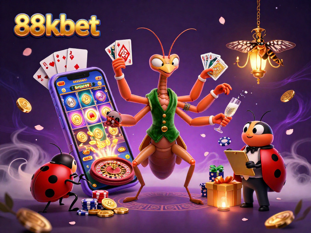Experience the excitement of 88kbet with dynamic slots and vivid casino elements.
