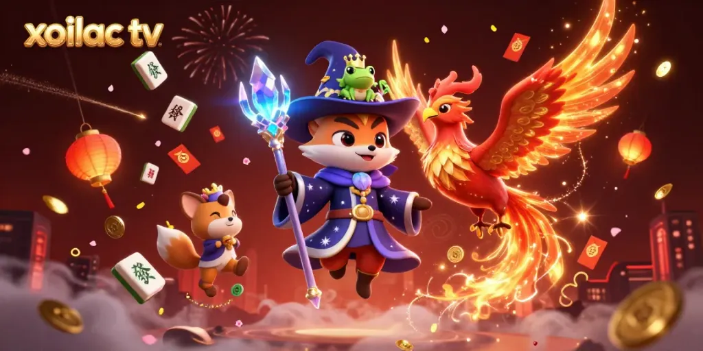 Experience thrilling gameplay at xoilac tv with a magical casino illustration showcasing rich graphics.