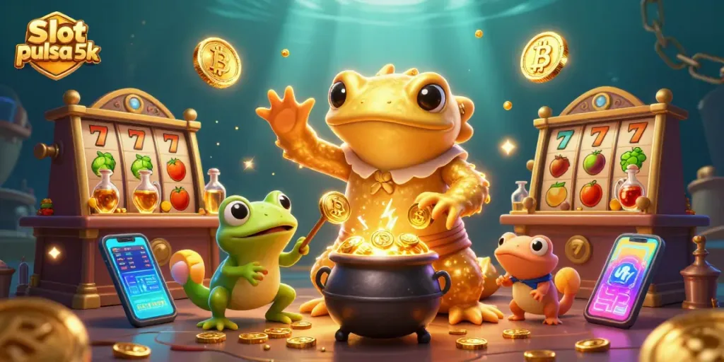 Explore thrilling gameplay with slot pulsa 5k's vibrant reels and enchanting casino atmosphere.