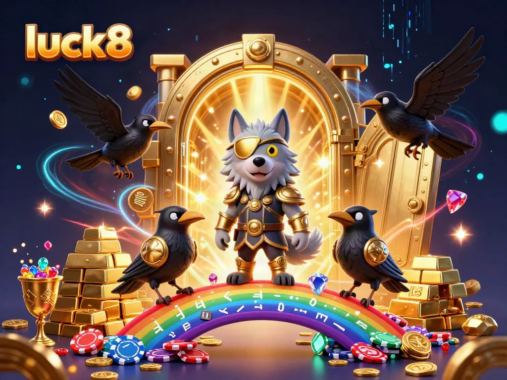 Experience the thrill of luck8 with Odin and his ravens amidst a treasure-filled casino realm.