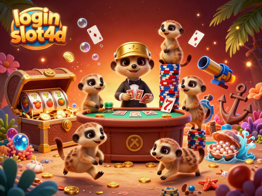 Experience excitement with login slot4d as meerkats navigate their vibrant casino scene.