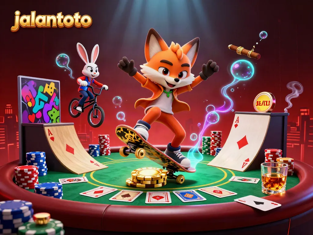 Menyusun kombinasi slot dengan jalantoto, menggambarkan permainan kasino yang menarik.