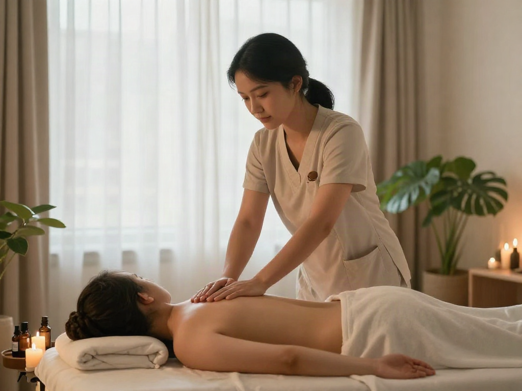 Experience 은평구출장안마 with soothing home massage therapy in a tranquil setting, enhancing relaxation and well-being.