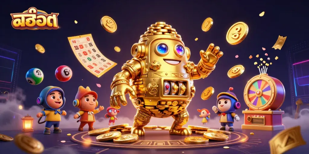 หมุนวงล้อสล็อตและรับรางวัลในภาพ 3D ที่น่าทึ่ง