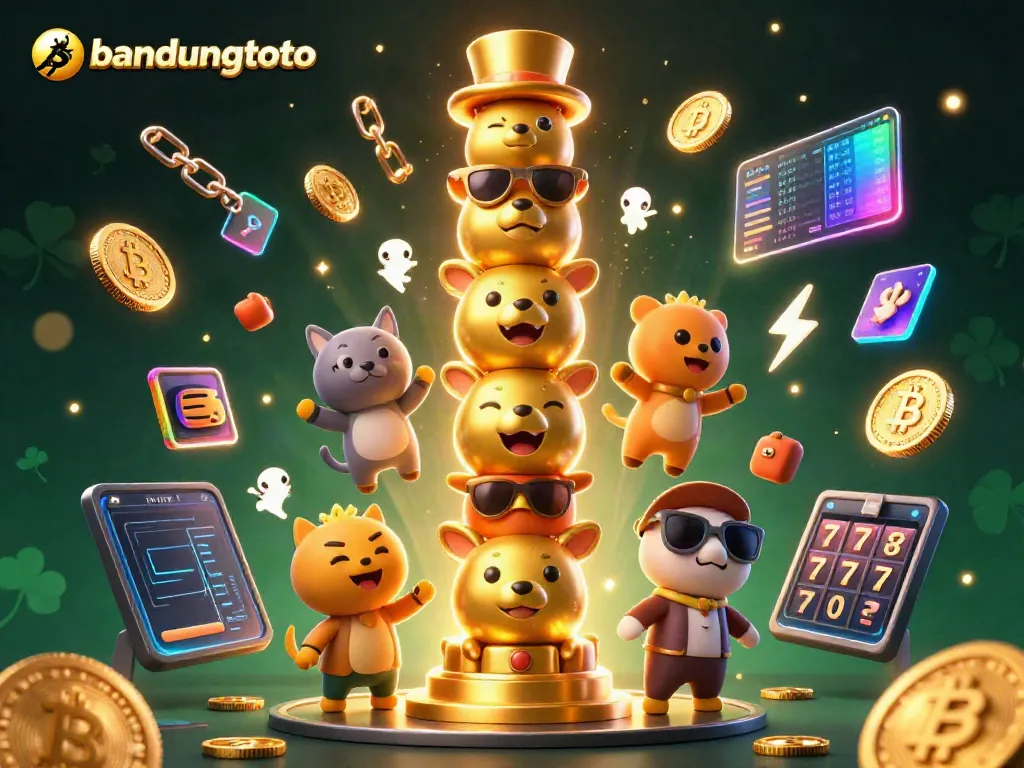 Join the exciting gameplay on bandungtoto with a 3D totem and vibrant casino elements.