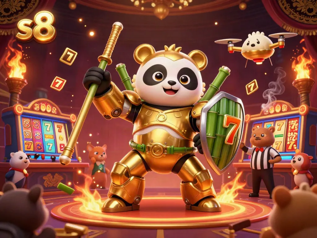 Experience the thrill of s8 with vibrant 3D illustrations showcasing dynamic casino action.